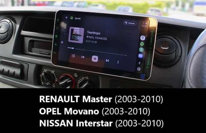 Rádio 2DIN • RENAULT Master • OPEL Movano • NISSAN NV400 • Android