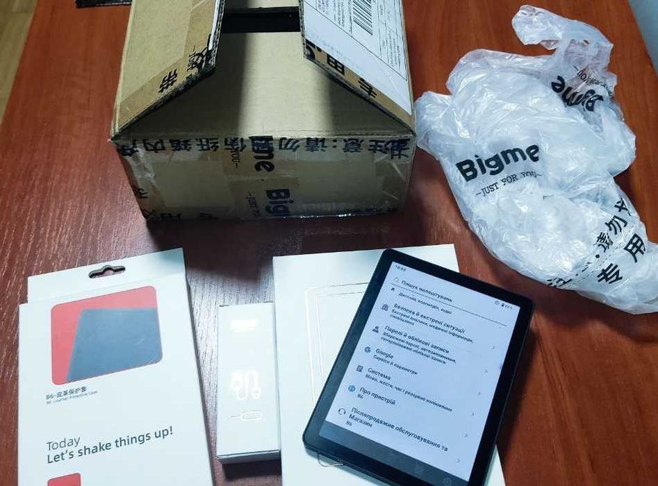 Читалка Bigme B6 з кольоровим екраном і повноцінним Google Play