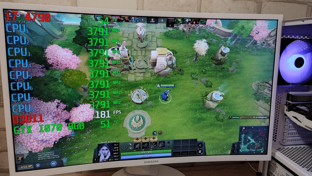 Игровой ПК i7 GTX 1070 CS 2 GTA5 WOT PUBG dota2 RUST