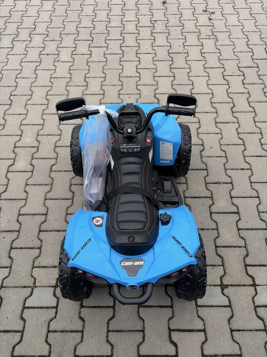 Duży Mocny QUAD na akumulator CAN-AM Maverick 24 Volt 7Ah 4x200 Watt Niebieski