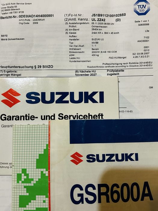 Suzuki GSR 600 ABS інжектор мото з європи (4750$)