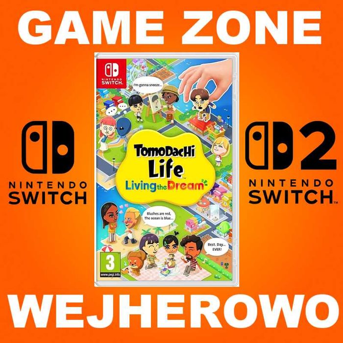 Tomodachi Life Living the Dream = Nintendo Switch + Lite + Oled + SWITCH 2