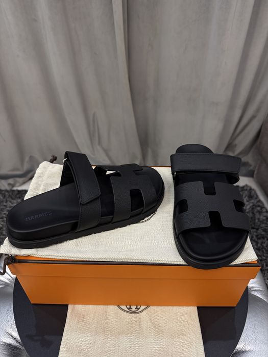 Женские шипры шлепанцы Hermes Chypre sandal (37)