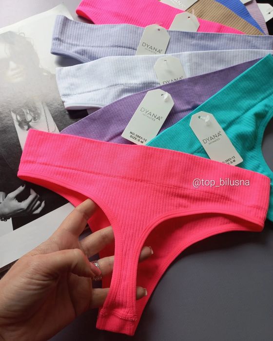 жіночі трусики стринги ouno стринги висока посадка у рубчик бразиліани