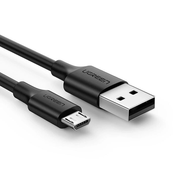 Ugreen kabel przewód USB - micro USB 2,4 A 480 Mbps 1,5 m czarny
