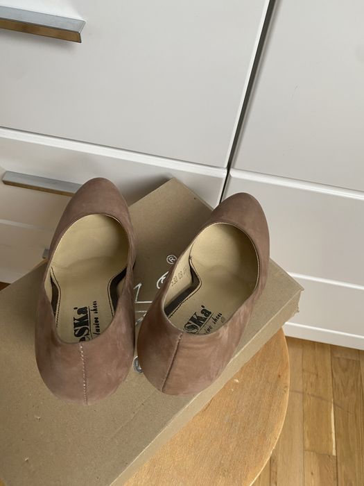 Skórzane Buty eska  roz 36 capucino