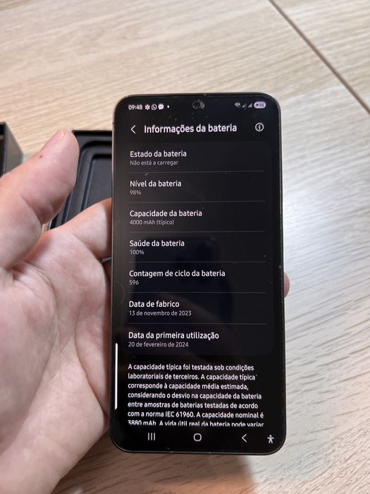 Samsung Galaxy S24 128GB Onyx Black — Como Novo — Completo