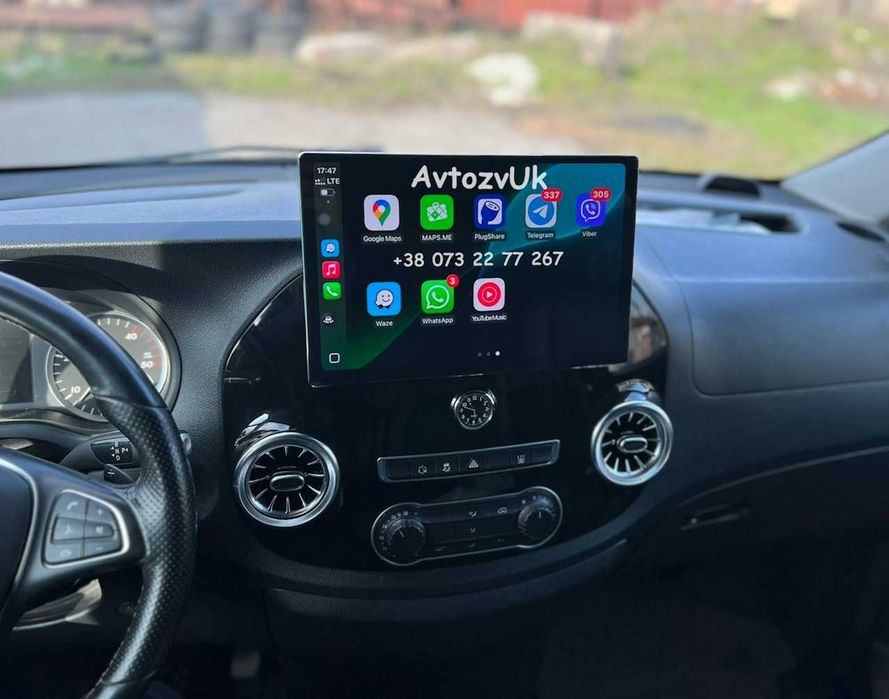 Магнітола Mercedes VITO w447 VIANO V-class Metris Віто CarPlay Андроїд