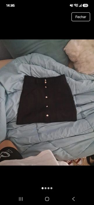 Mini saia preta da berska