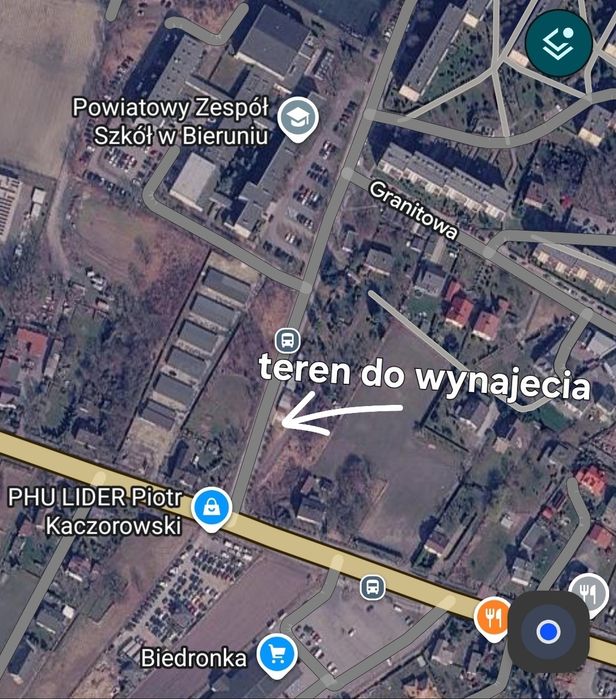 Teren pod przyczepę gastronomiczna / lody/ paczkomat