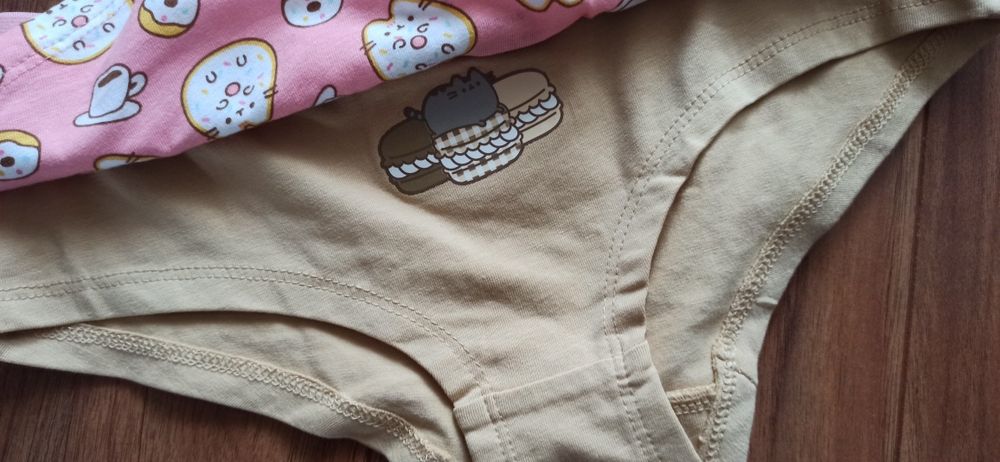 3 pary majtki Pusheen rozmiar S