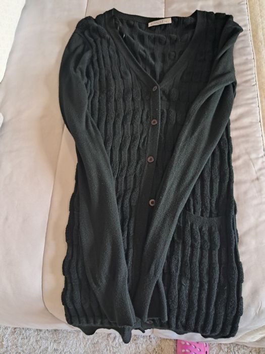 Casaco malha comprido