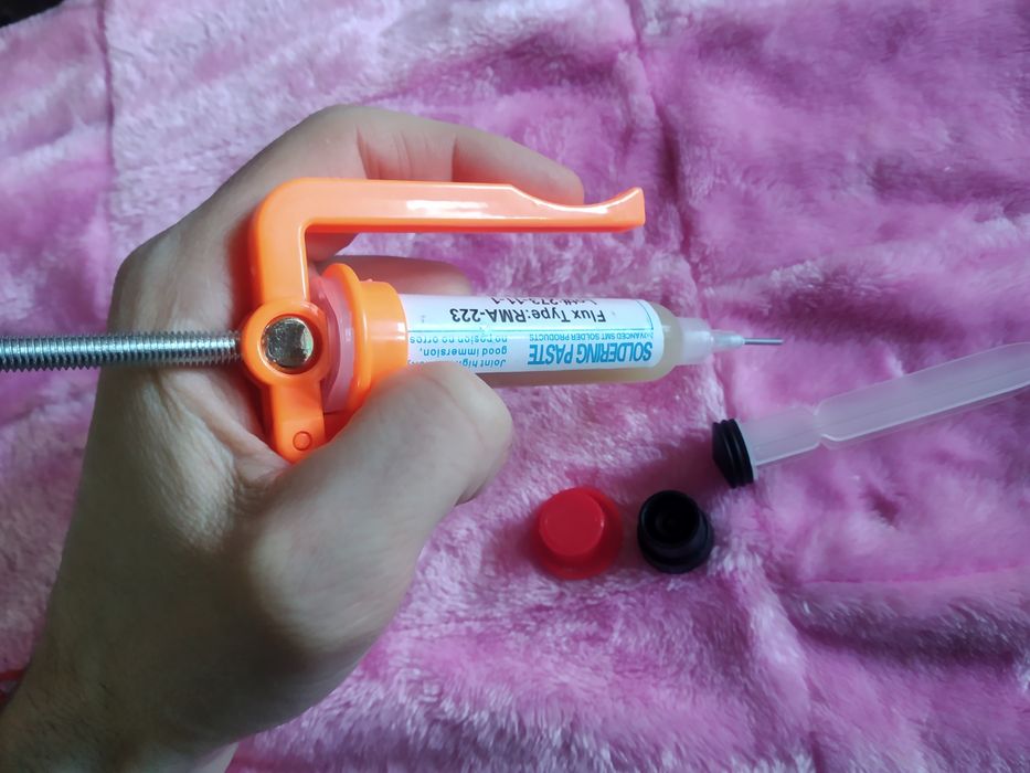 Флюс RMA-223 (10cc) с дозатором для пайки, паяльная паста, solder flux