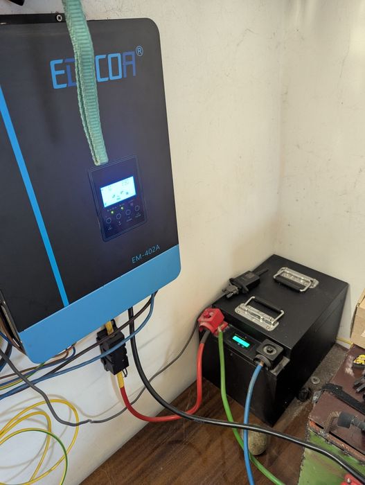 Інвертор Edecoa 24в 4.2 КВА + акумулятор 2.5 квт час