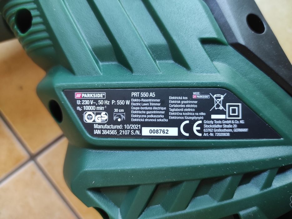 Тример Parkside PRT 550 A5 ГЕРМАНИЯ мережевий триммер Сетевой електро