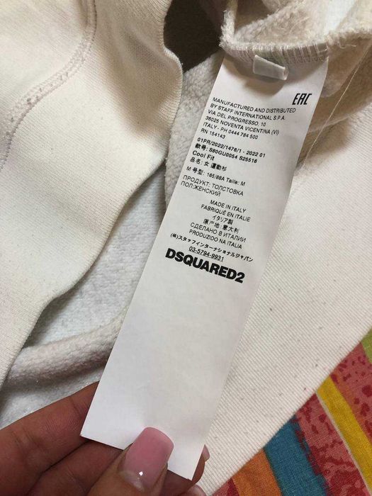 Худи Dsquared2 (оригинал) – ICON белое , размер M