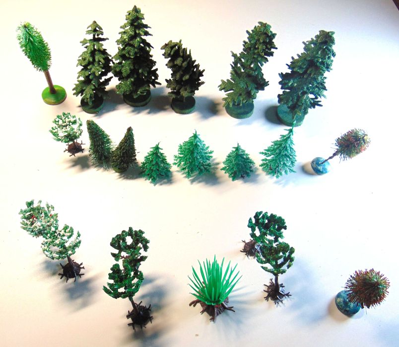 Набір моделей дерев, ялинок, №3.