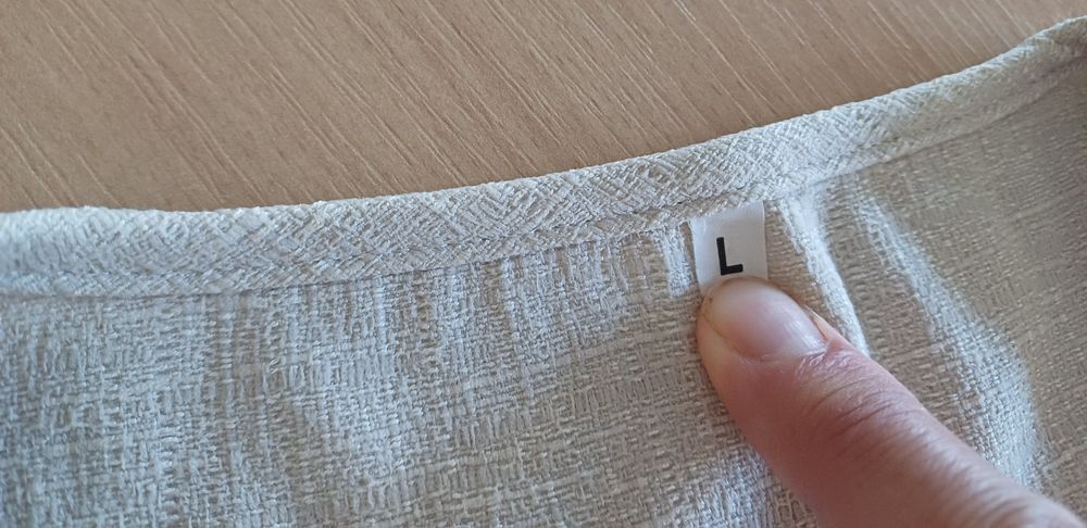 Elegancki top bluzka z haftem Siedlce wiskoza i len L/40