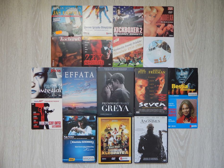 płyty DVD Pulp Fiction / Miś / Asterix i Obelix