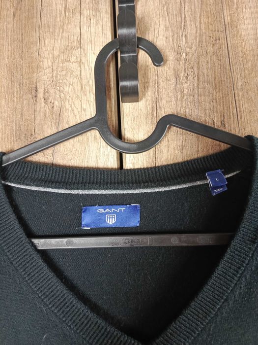 Bluza sweter czarny bawełna męska Gant  L 40