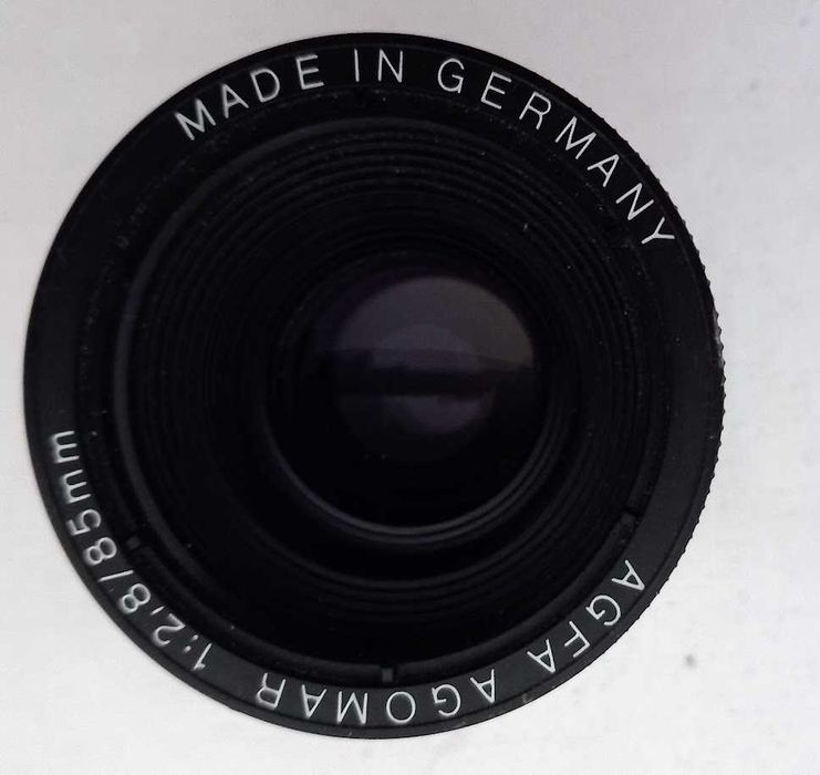 Lente de Projeção Vintage Agfa Agomar 85mm f/2.8 (Made in Germany)