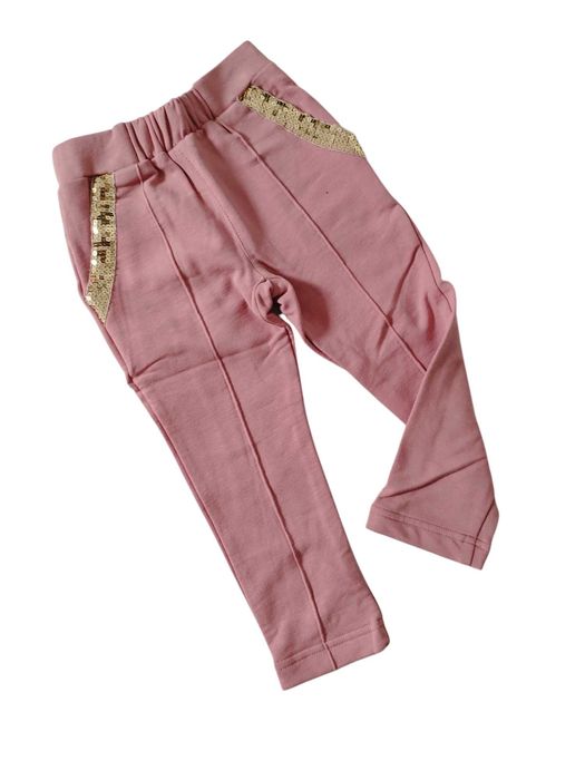 Spodnie dla dziewczynki różowe ocieplane nowу  rr., 98-104