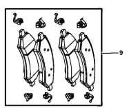 Klocki hamulcowe do Dodge RAM 1500 Mopar 68520814AC