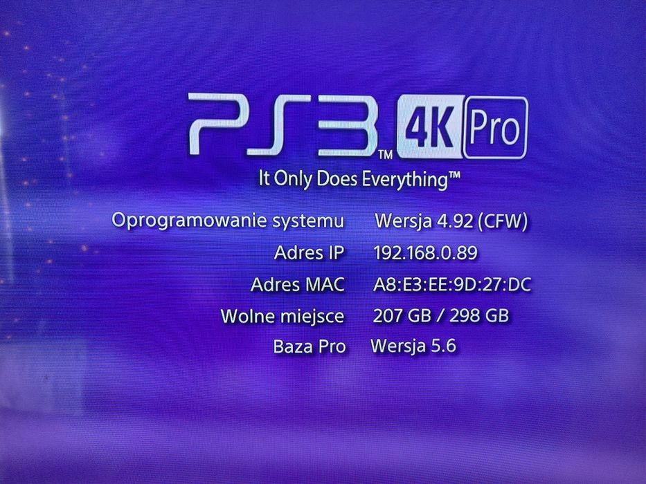 Przerobiona Playstation 3 Slim CFW Evilant 4K PRO MOD zestaw
