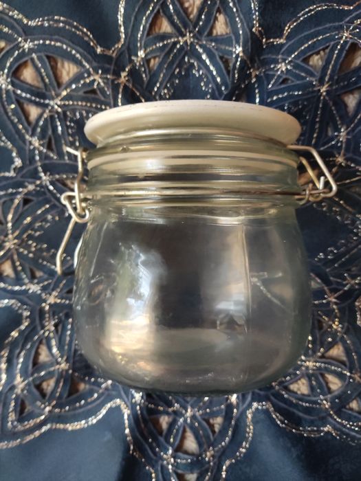 Słoik na pierniczki cukierki z Mikołajem