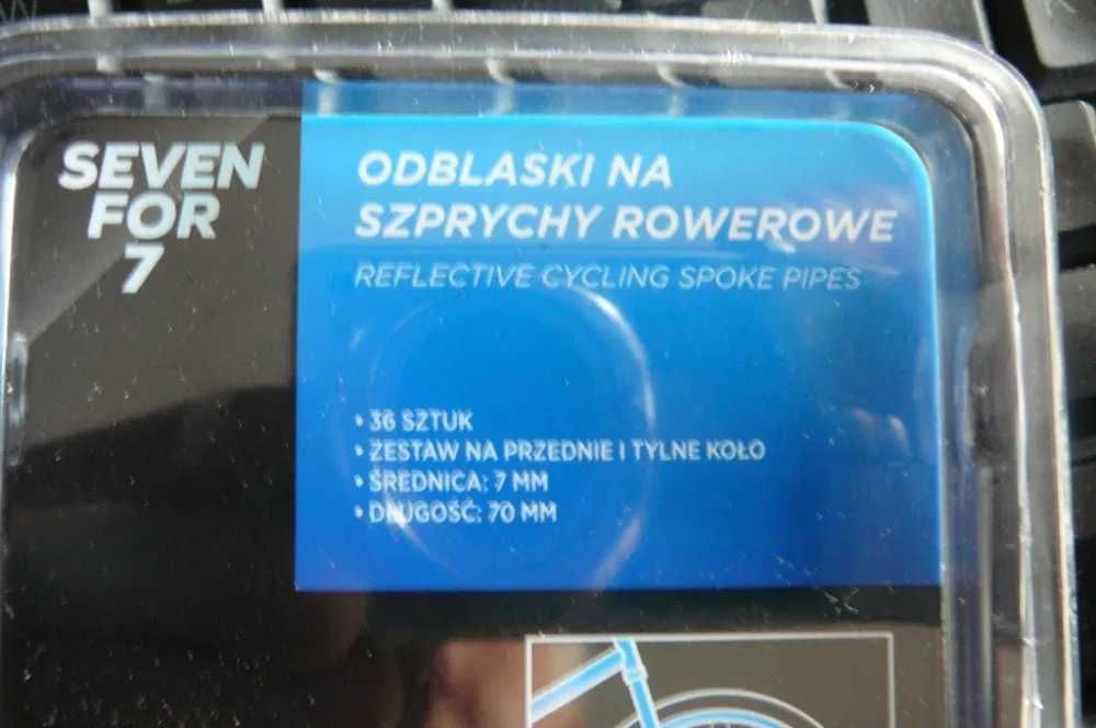 Odblaski na  szprychy  rowerowe + gratis sztuczna trawa wysoka