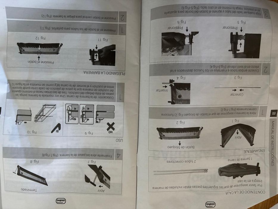 Barreira proteção cama