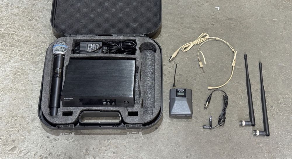 Радіосистема Shure QLXD Beta58,ручний мікрофон,гарнітура,петличка,кейс
