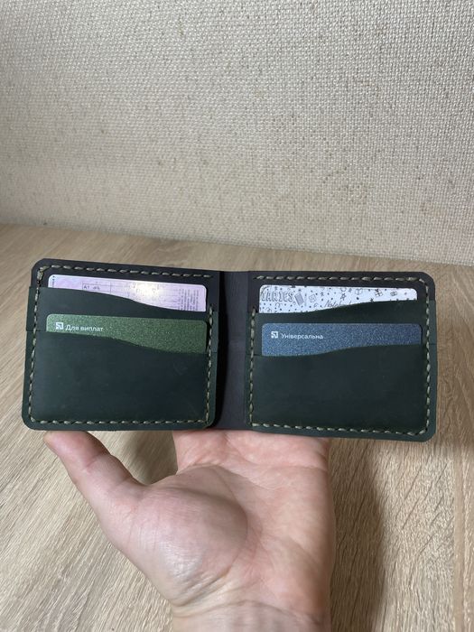 Класичний шкіряний гаманець , ручна робота