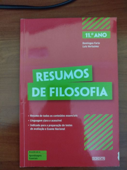 Estudo da disciplina de Filosofia 10 e 11 ano