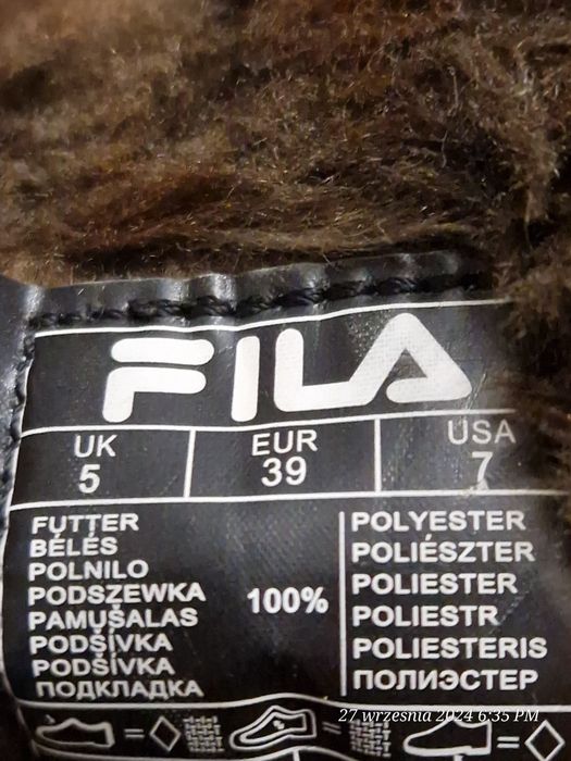 Buty Fila zimowe