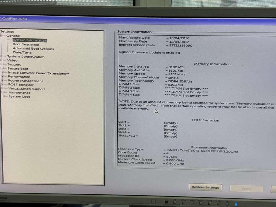 Системний блок Dell OptiPlex 7040, і5-6500, 8gb компʼютер ПК
