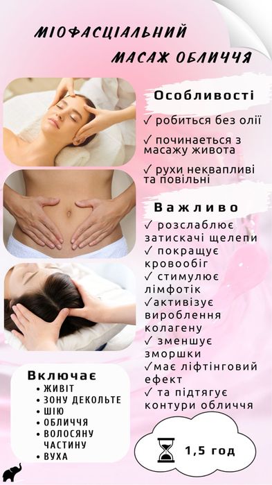 масаж обличчя Бабурка, Хортицький, межбровка, чоло, ліфтінг, губи