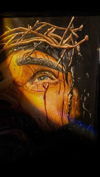 Quadro Jesus Cristo - feito á mão
