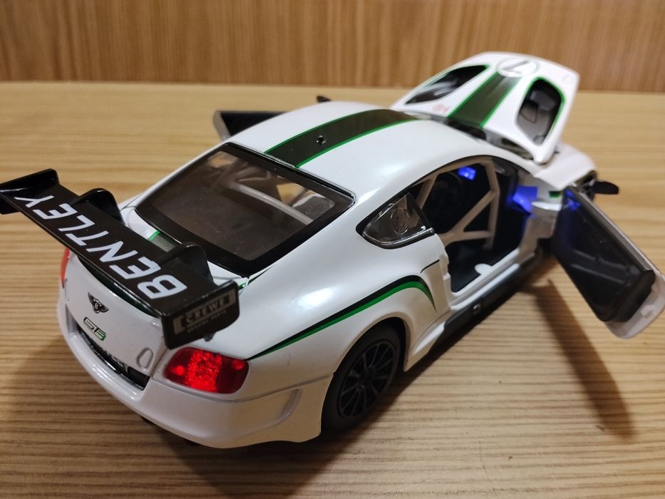 Модель Bentley continental Gt3 Concept 1:24 Автопром металл свет звук