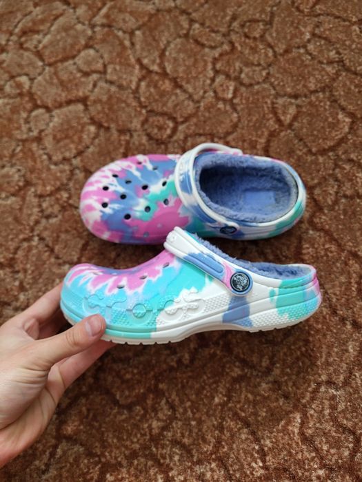 Оригинальные децкие Crocs с подкладой
