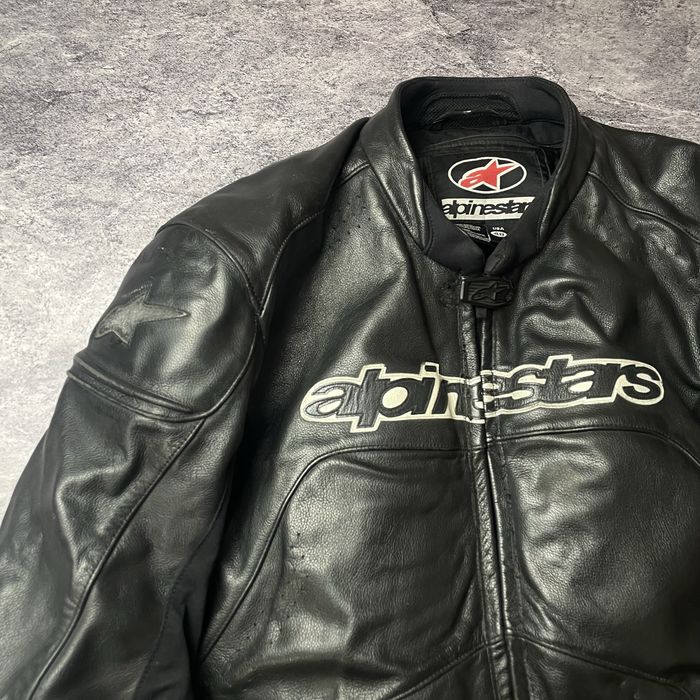 Кожаная мотокуртка alpinestars