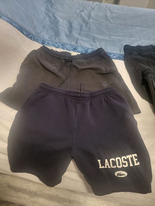 Calções lacoste azuis M, calções pretos nike M