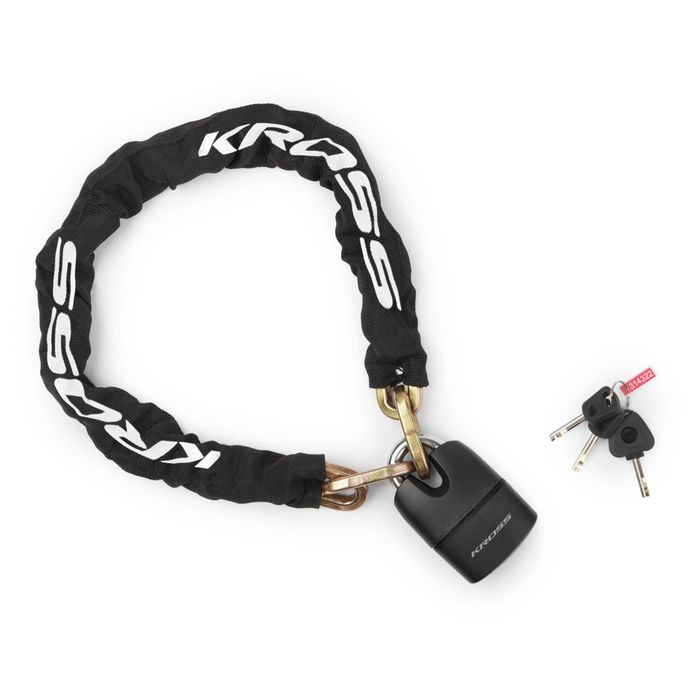 Zapięcie rowerowe łańcuch z kłódką na klucz KZL 650 10X1200 MM