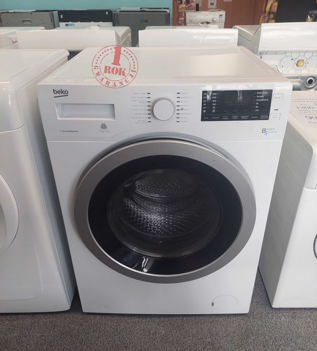 ROK GWARANCJA Pralko-suszarka Beko HTV8733XS0 duża pojemność 8 kg ProSmart Inwerter Dotykowy ekran LED Sklep AGDcomplex Bełchatów, Al. Wyszyńskiego 6