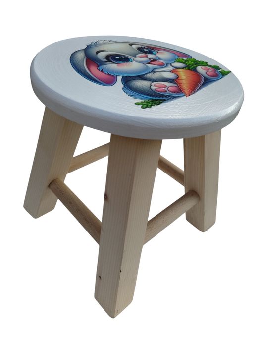 Стілець табурет дитячий дерев'яний ручної роботи розмир 25*25*24.