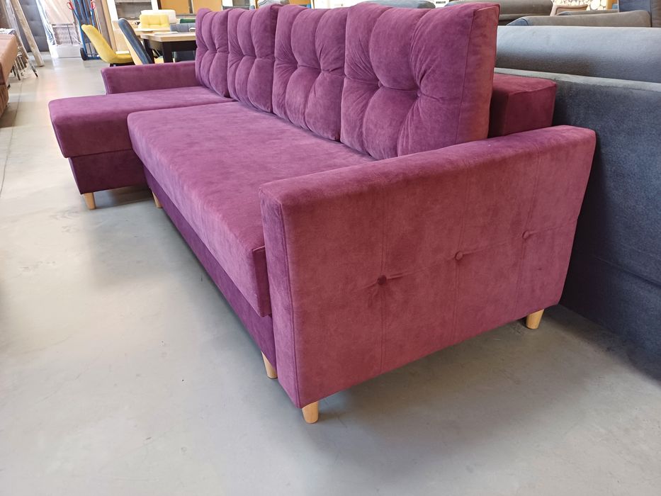 Wyprzedaż! Narożnik z Funkcją Spania Codziennego