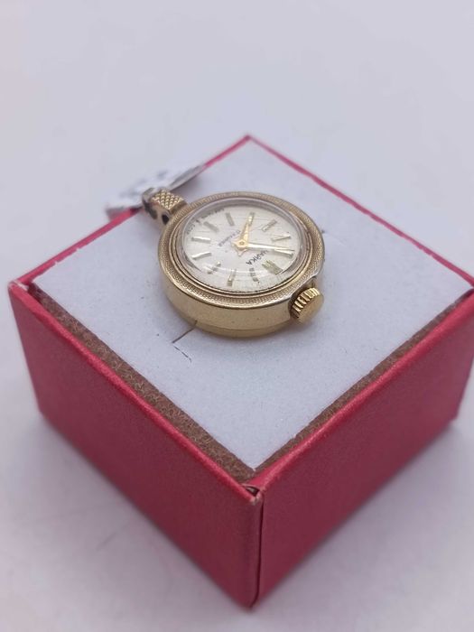 Radziecki Pozłacany Zegarek Wisiorek Czajka Wiszący Unikat 4658/10