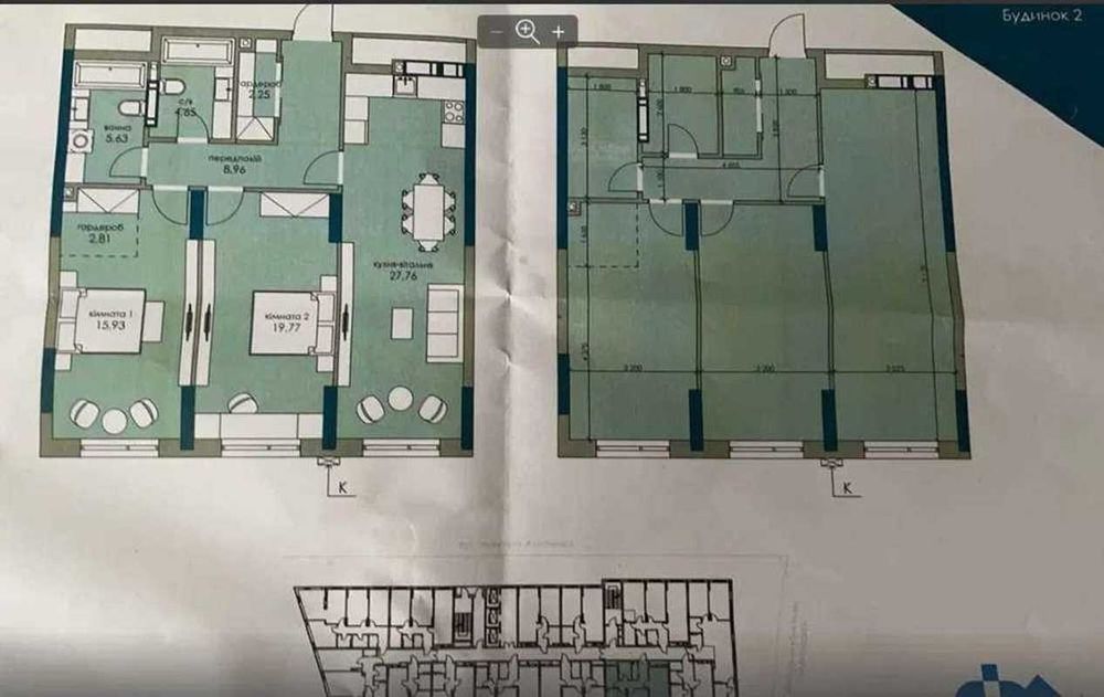 Продається 2-кімнатна квартира в ЖК "Новий Автограф"