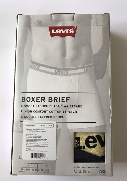 Bokserki męskie LEVIS 3 pak S