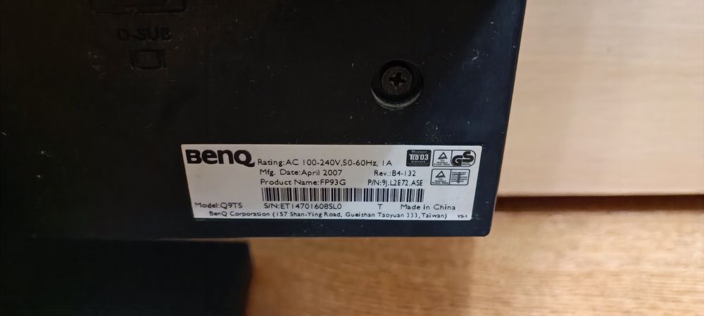 монітор BenQ модель Q9TS